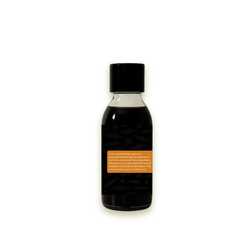 Black Seed Oil by Azka Organics – cold-pressed natural oil in plastic bottles
