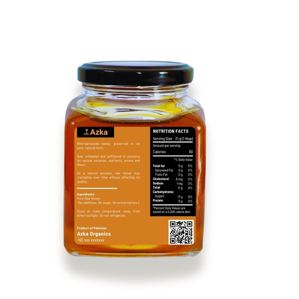 Wildflower Big Bee Honey by Azka Organics – wildflower big-bee honey in glass jars